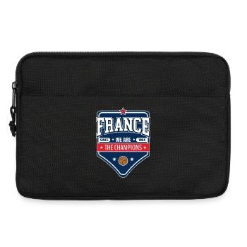 Französischer Fußballmeister | Neuer Emblem-Stil - Laptoptasche 13" - Schwarz - Vorne