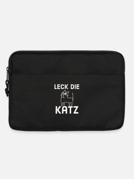 Leck die Katz - Laptoptasche 13" - Schwarz