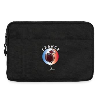 French wine wave| France - Laptop bag 13" - black - Front