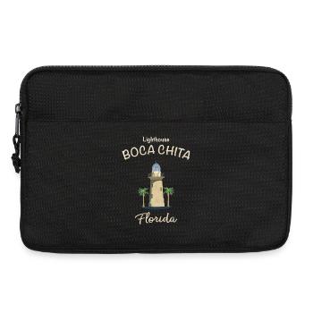 Floride, Phare de Boca Chita - Sacoche pour ordinateur portable 13 pouces - noir - Devant