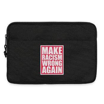 make racism wrong again - Laptop bag 13" - black - Front