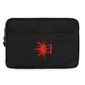 The word sun in Japanese (red) - Laptop bag 13" - black - Front