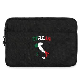 Italy Map Flag Used - Laptop bag 13" - black - Front