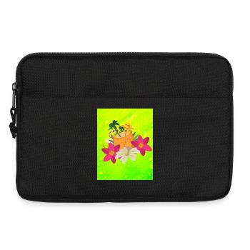 Sommer Vibe - Laptoptasche 13" - Schwarz - Vorne