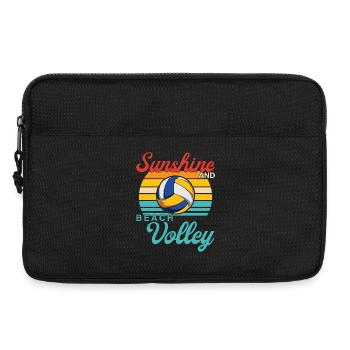 Design Plage Volleyball - Sacoche pour ordinateur portable 13 pouces - noir - Devant