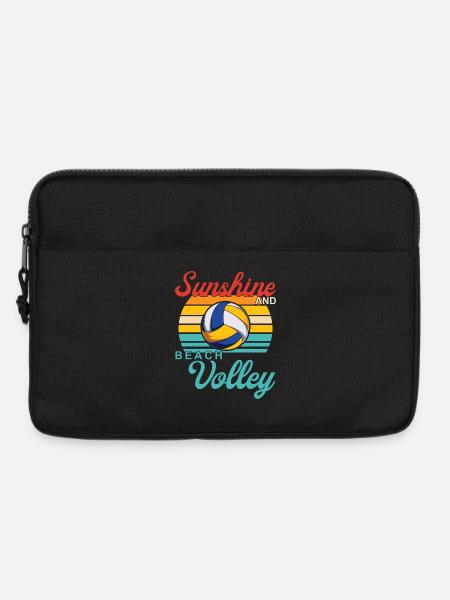 Design Beachvolleyball - Laptoptasche 13" - Schwarz