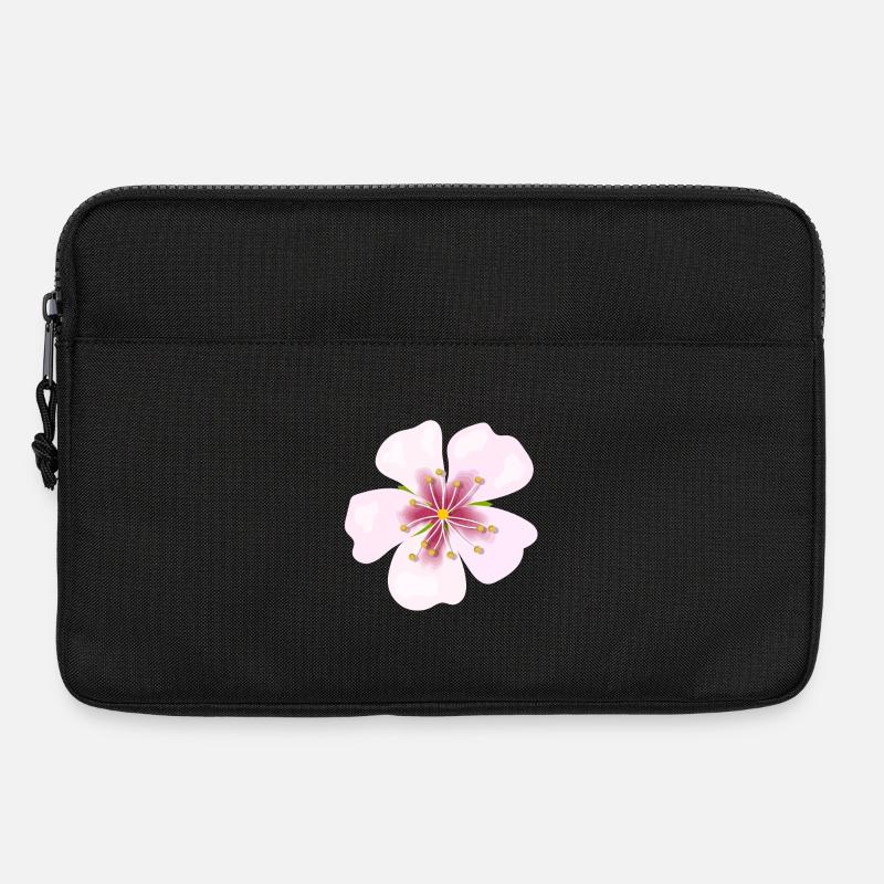 Blüte - Laptoptasche 13" - Schwarz