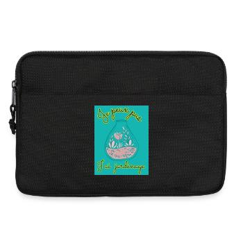 JE PEUX PAS,JARDINAGE,PRINTEMPS,JARDIN,JARDINIER - Sacoche pour ordinateur portable 13 pouces - noir - Devant