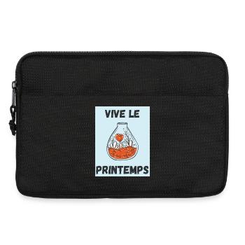 JARDINAGE,RETRAITE,PRINTEMPS,JARDIN,JARDINIER,ETE - Sacoche pour ordinateur portable 13 pouces - noir - Devant