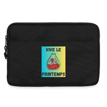 JE PEUX PAS,JARDINAGE,RETRAITE,PRINTEMPS,JARDIN - Sacoche pour ordinateur portable 13 pouces - noir - Devant
