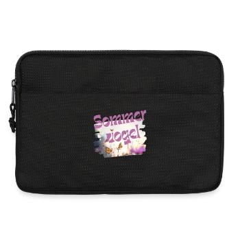 Oiseau d’été - Papillon - Vocabulaire - Sacoche pour ordinateur portable 13 pouces - noir - Devant