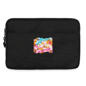 Bonjour Printemps - Frühling - Sonja Ariel von Staden - Sacoche pour ordinateur portable 13 pouces - noir - Devant