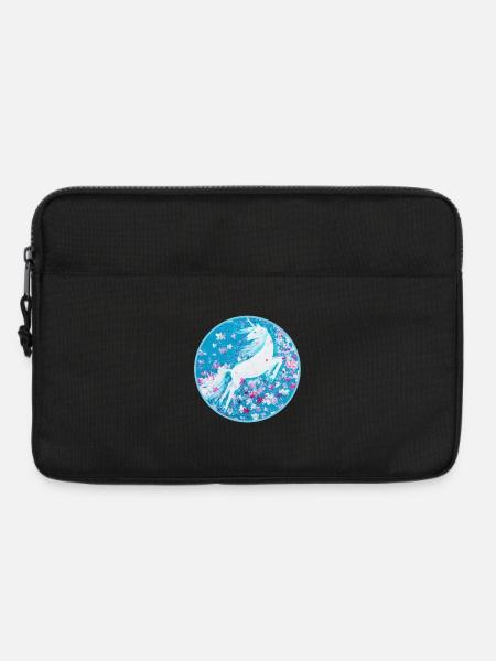 Einhorn im BlütenTanz - Sonja Ariel von Staden - Laptoptasche 13" - Schwarz