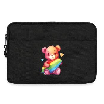 Liebe ist eine Bärennotwendigkeit - Laptoptasche 13" - Schwarz - Vorne
