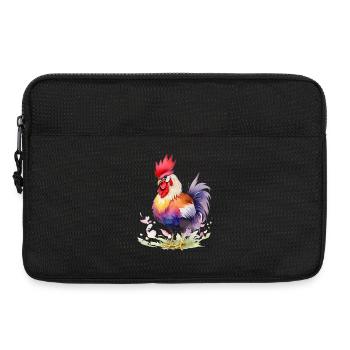 Stolzer Hahn - Laptoptasche 13" - Schwarz - Vorne