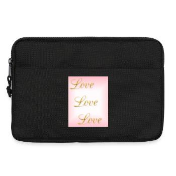 Amour - amour de soi - amour véritable - Sacoche pour ordinateur portable 13 pouces - noir - Devant