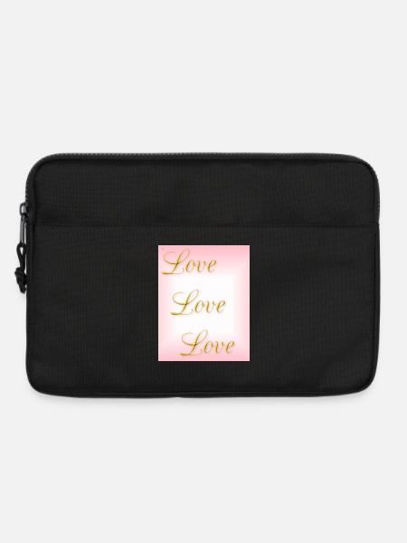 Love - self-love - true love - Laptop bag 13" - black