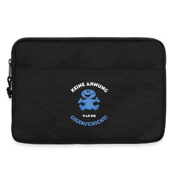 Keine Ahnung, war die andere Schicht/Gegenschicht - Laptoptasche 13" - Schwarz - Vorne