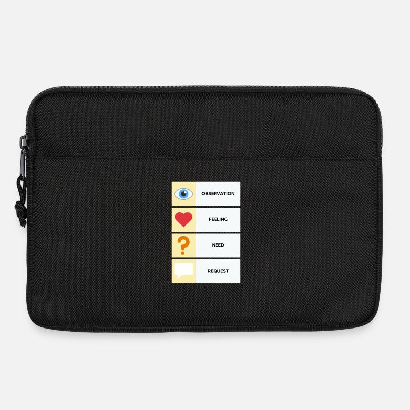 Gewaltfreie Kommunikation (Englisch) - Laptoptasche 13" - Schwarz