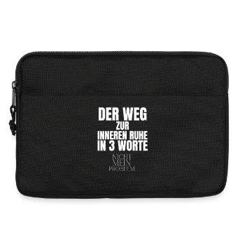Der Weg Zur Inneren Ruhe In 3 Worte - Laptoptasche 13" - Schwarz - Vorne