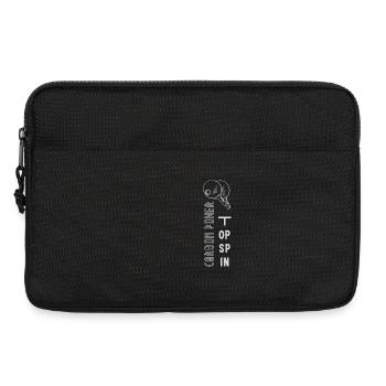 Graphisme Tennis de table Noir Blanc - Sacoche pour ordinateur portable 13 pouces - noir - Devant
