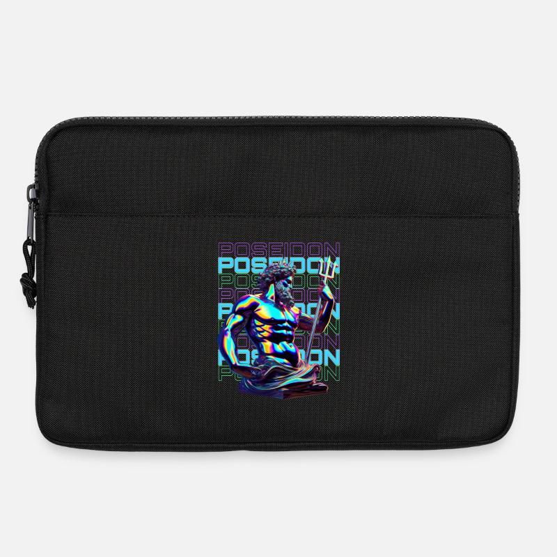 Neon Poseidon Trident - Laptop bag 13" - black