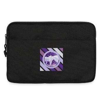 Unicorn couple firefly night - Sonja Ariel - Laptop bag 13" - black - Front