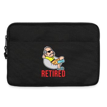 Freizeit Senior Spruch Ruhestand Pensionist Rente - Laptoptasche 13" - Schwarz - Vorne
