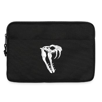 Crâne de serpent - Sacoche pour ordinateur portable 13 pouces - noir - Devant