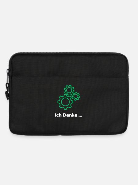 Denkende Zahnräder Design - Laptoptasche 13" - Schwarz