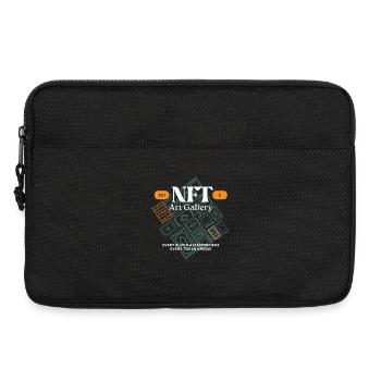 NFT Kunstgalerie Blockmosaik - Laptoptasche 13" - Schwarz - Vorne