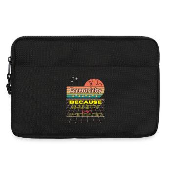 Eccentricity Neon Retro Print - Laptop bag 13" - black - Front