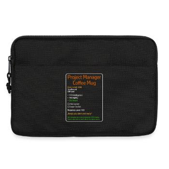 Project Manager Coffee Mug Level 666 - Laptop bag 13" - black - Front