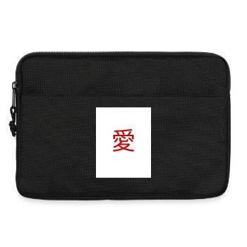 Rotes Liebeskanji Ai - Laptoptasche 13" - Schwarz - Vorne