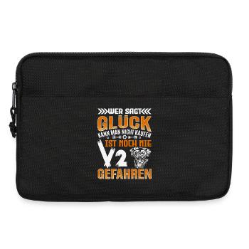 Glück Kann Man Nicht Kaufen V2 Motor - Laptoptasche 13" - Schwarz - Vorne