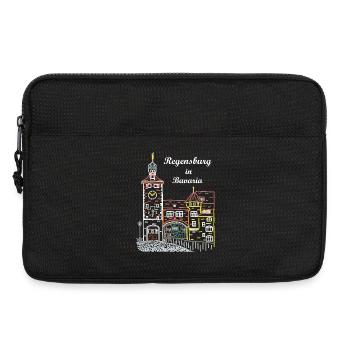 Ratisbonne, Brückturm, Bavière - Sacoche pour ordinateur portable 13 pouces - noir - Devant