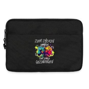 Farbenfroher Controller Gaming Print Pro Gamer - Laptoptasche 13" - Schwarz - Vorne