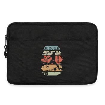 retro football player shot explosion vintage - Laptop bag 13" - black - Front