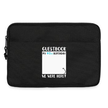 40th Birthday - Laptop bag 13" - black - Front