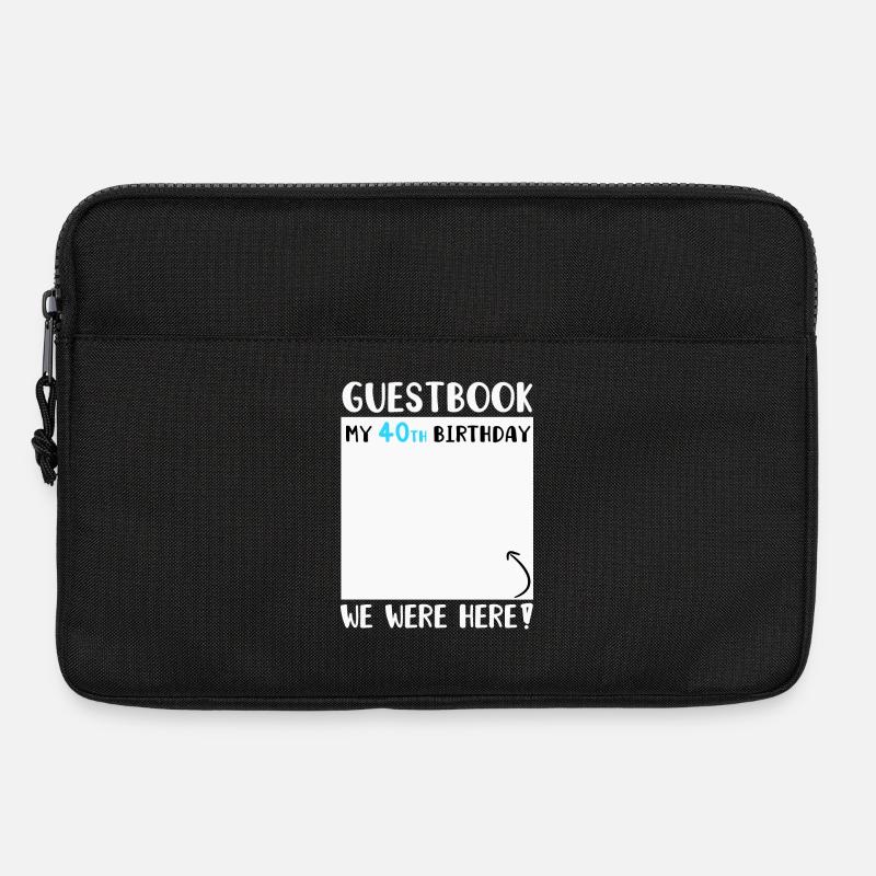40. Geburtstag - Laptoptasche 13" - Schwarz