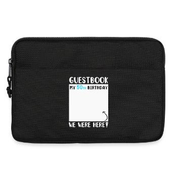 50th Birthday - Laptop bag 13" - black - Front