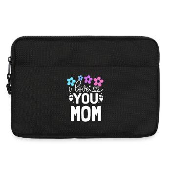 Ich hab dich lieb, Mama - Laptoptasche 13" - Schwarz - Vorne