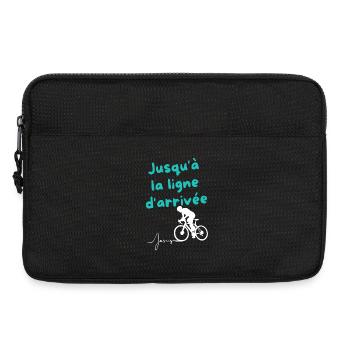 Persévérance Jusqu'à la Ligne d'Arrivée - Sacoche pour ordinateur portable 13 pouces - noir - Devant