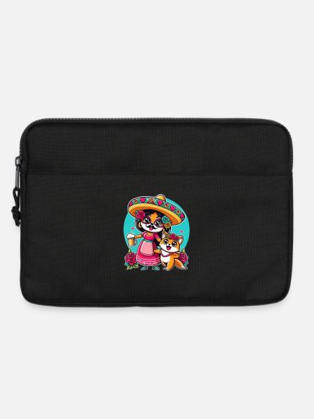 Mexikanische Party mit Chiha und Chucho - Laptoptasche 13" - Schwarz