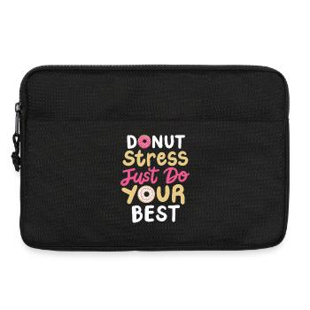 Donut Testtag motivierend - Laptoptasche 13" - Schwarz - Vorne