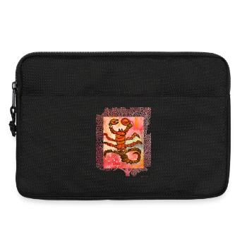 Astrological Scorpio in Artistic Watercolor - Laptop bag 13" - black - Front