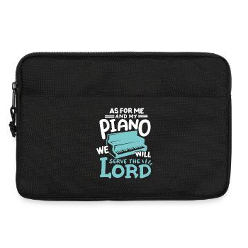 Pianist Christlich Klavierspieler - Laptoptasche 13" - Schwarz - Vorne