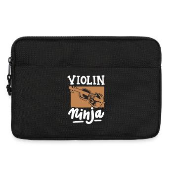 Geigenspieler Geiger - Laptoptasche 13" - Schwarz - Vorne
