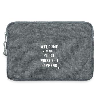 Welcome to the place - Laptop bag 13" - heather grey - Front
