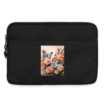 Flower Wings - Laptop bag 13" - black - Front